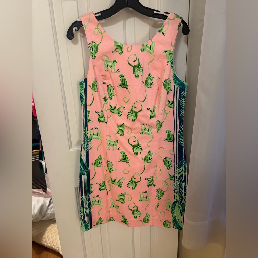 NWT Lilly Pulitzer Mila Stretch Shift in Coral Reef Tint (Moneky Business)